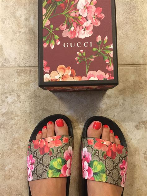 gucci bloom slides outfit|gucci floral slides outfit.